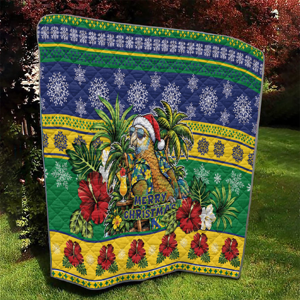 Afro-Vincentian Christmas Quilt This Vincy Parrot Needs A Beach Retreat