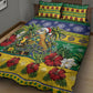 Afro-Vincentian Christmas Quilt Bed Set This Vincy Parrot Needs A Beach Retreat