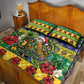 Afro-Vincentian Christmas Quilt Bed Set This Vincy Parrot Needs A Beach Retreat