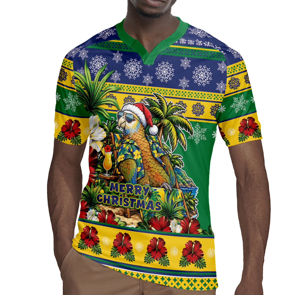Afro-Vincentian Christmas Rugby Jersey This Vincy Parrot Needs A Beach Retreat