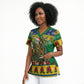 Afro-Vincentian Christmas Scrub Top This Vincy Parrot Needs A Beach Retreat