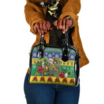 Afro-Vincentian Christmas Shoulder Handbag This Vincy Parrot Needs A Beach Retreat