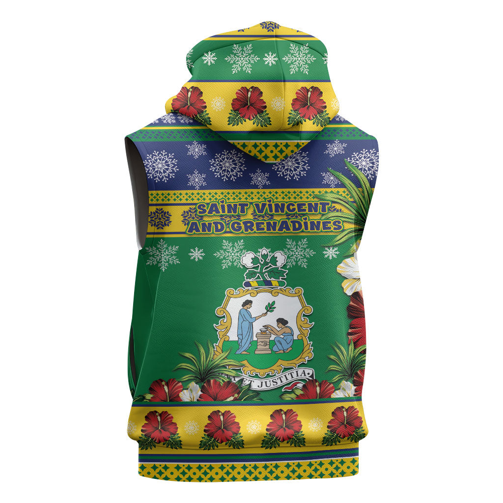 Afro-Vincentian Christmas Sleeveless Hoodie This Vincy Parrot Needs A Beach Retreat