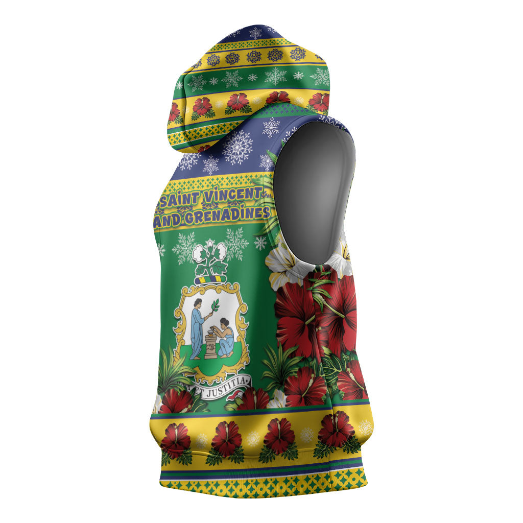 Afro-Vincentian Christmas Sleeveless Hoodie This Vincy Parrot Needs A Beach Retreat