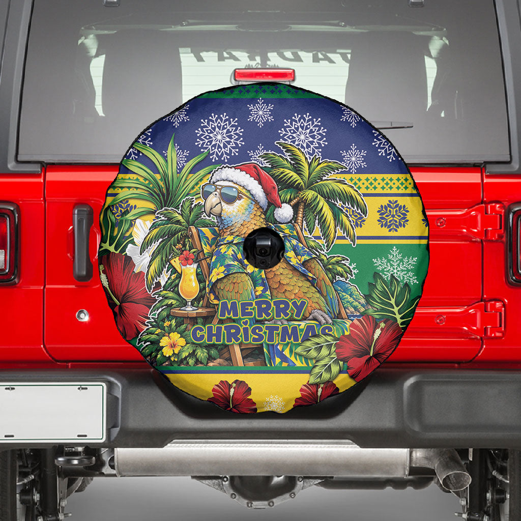 Afro-Vincentian Christmas Spare Tire Cover This Vincy Parrot Needs A Beach Retreat
