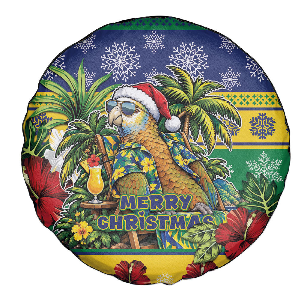 Afro-Vincentian Christmas Spare Tire Cover This Vincy Parrot Needs A Beach Retreat