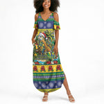 Afro-Vincentian Christmas Summer Maxi Dress This Vincy Parrot Needs A Beach Retreat