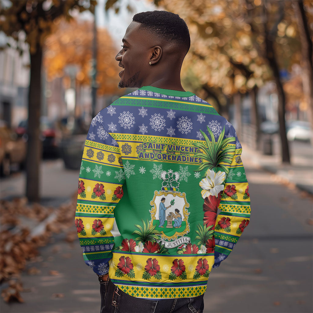 Afro-Vincentian Christmas Sweatshirt This Vincy Parrot Needs A Beach Retreat