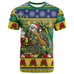 Afro-Vincentian Christmas T shirt This Vincy Parrot Needs A Beach Retreat