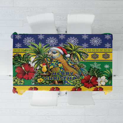 Afro-Vincentian Christmas Tablecloth This Vincy Parrot Needs A Beach Retreat