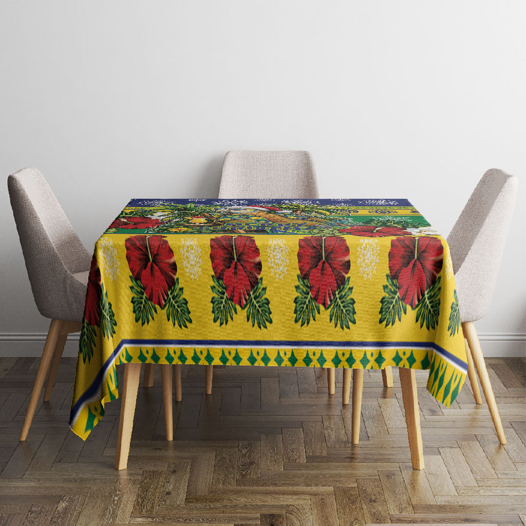 Afro-Vincentian Christmas Tablecloth This Vincy Parrot Needs A Beach Retreat