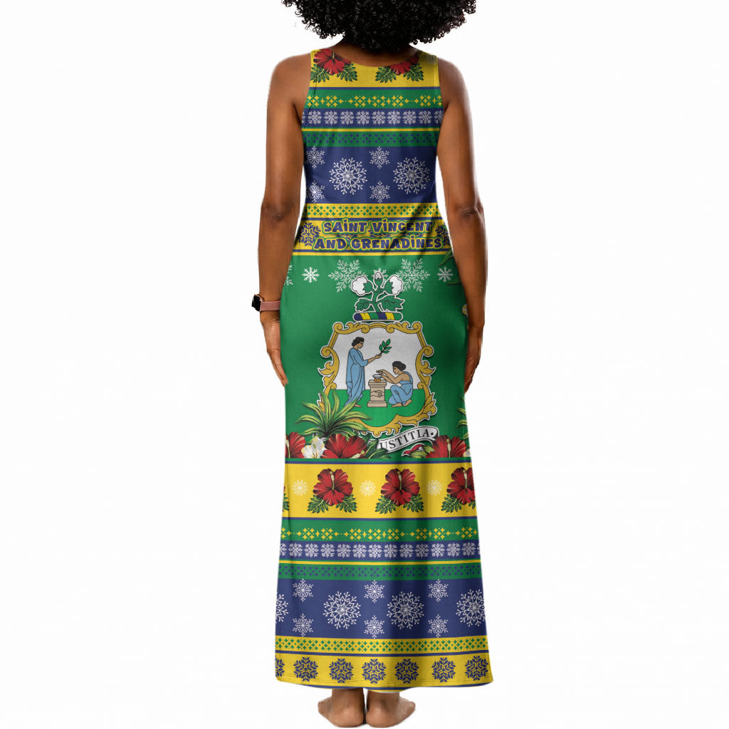 Afro-Vincentian Christmas Tank Maxi Dress This Vincy Parrot Needs A Beach Retreat