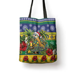 Afro-Vincentian Christmas Tote Bag This Vincy Parrot Needs A Beach Retreat