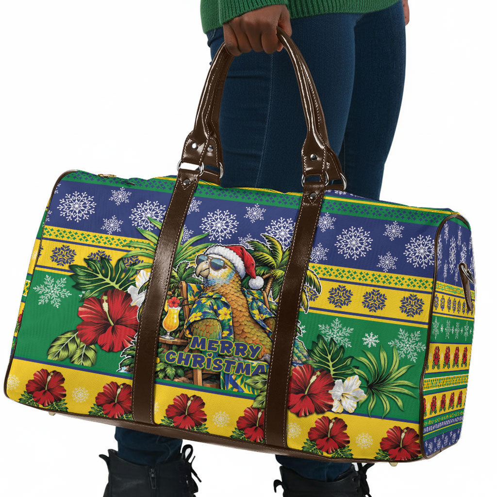 Afro-Vincentian Christmas Travel Bag This Vincy Parrot Needs A Beach Retreat
