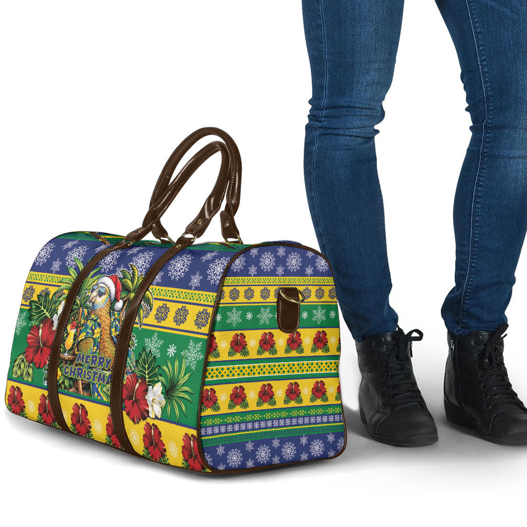 Afro-Vincentian Christmas Travel Bag This Vincy Parrot Needs A Beach Retreat