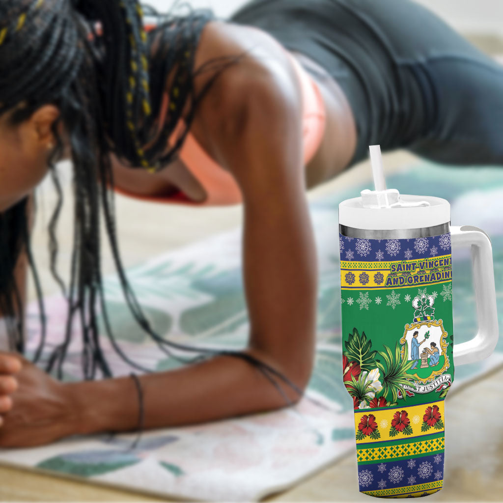 Afro-Vincentian Christmas Tumbler With Handle This Vincy Parrot Needs A Beach Retreat