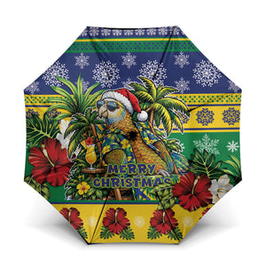 Afro-Vincentian Christmas Umbrella This Vincy Parrot Needs A Beach Retreat