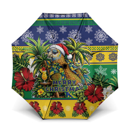 Afro-Vincentian Christmas Umbrella This Vincy Parrot Needs A Beach Retreat