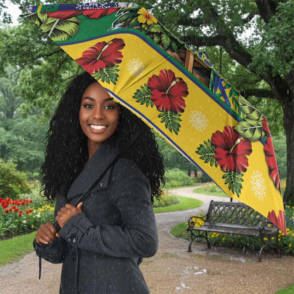 Afro-Vincentian Christmas Umbrella This Vincy Parrot Needs A Beach Retreat