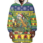 Afro-Vincentian Christmas Wearable Blanket Hoodie This Vincy Parrot Needs A Beach Retreat