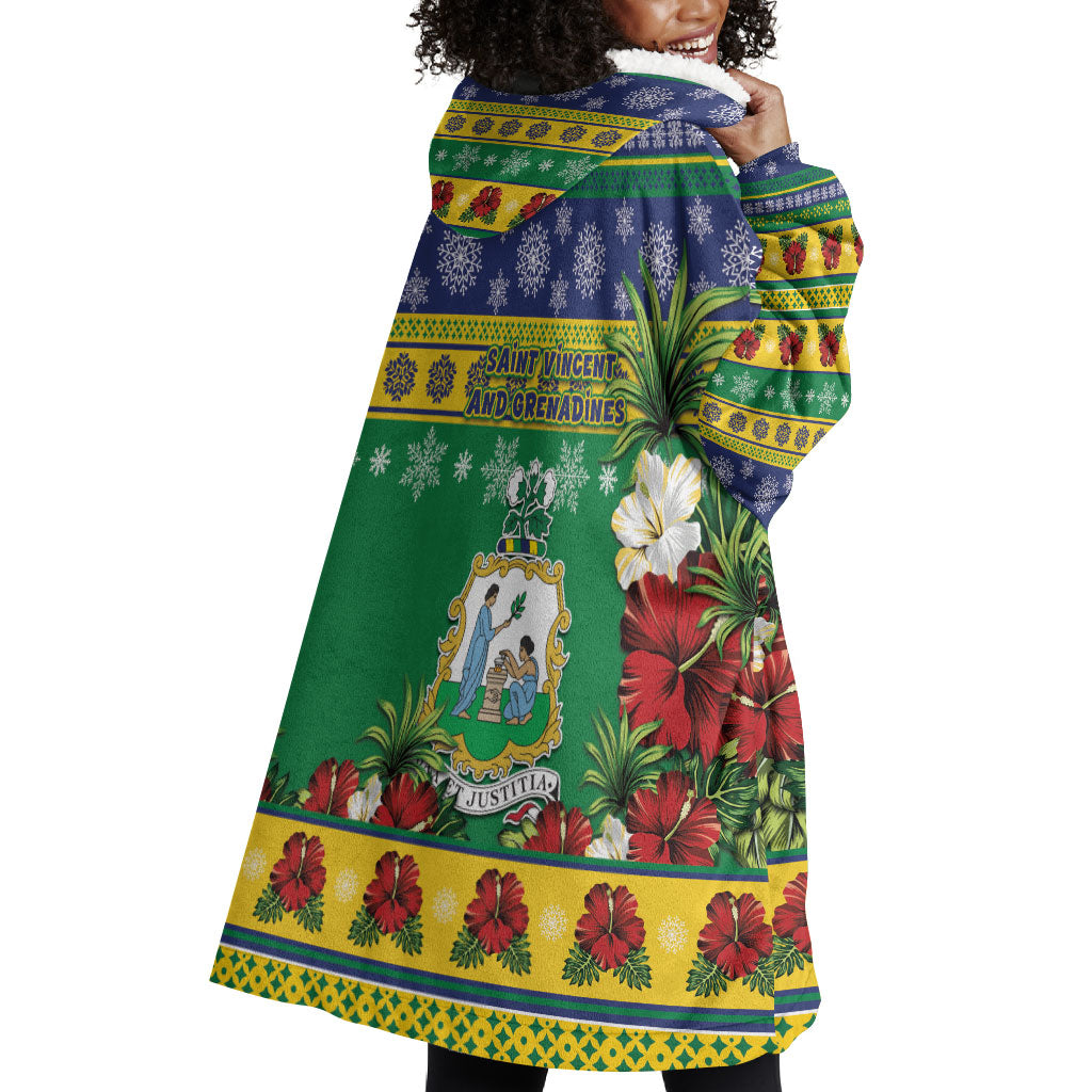 Afro-Vincentian Christmas Wearable Blanket Hoodie This Vincy Parrot Needs A Beach Retreat