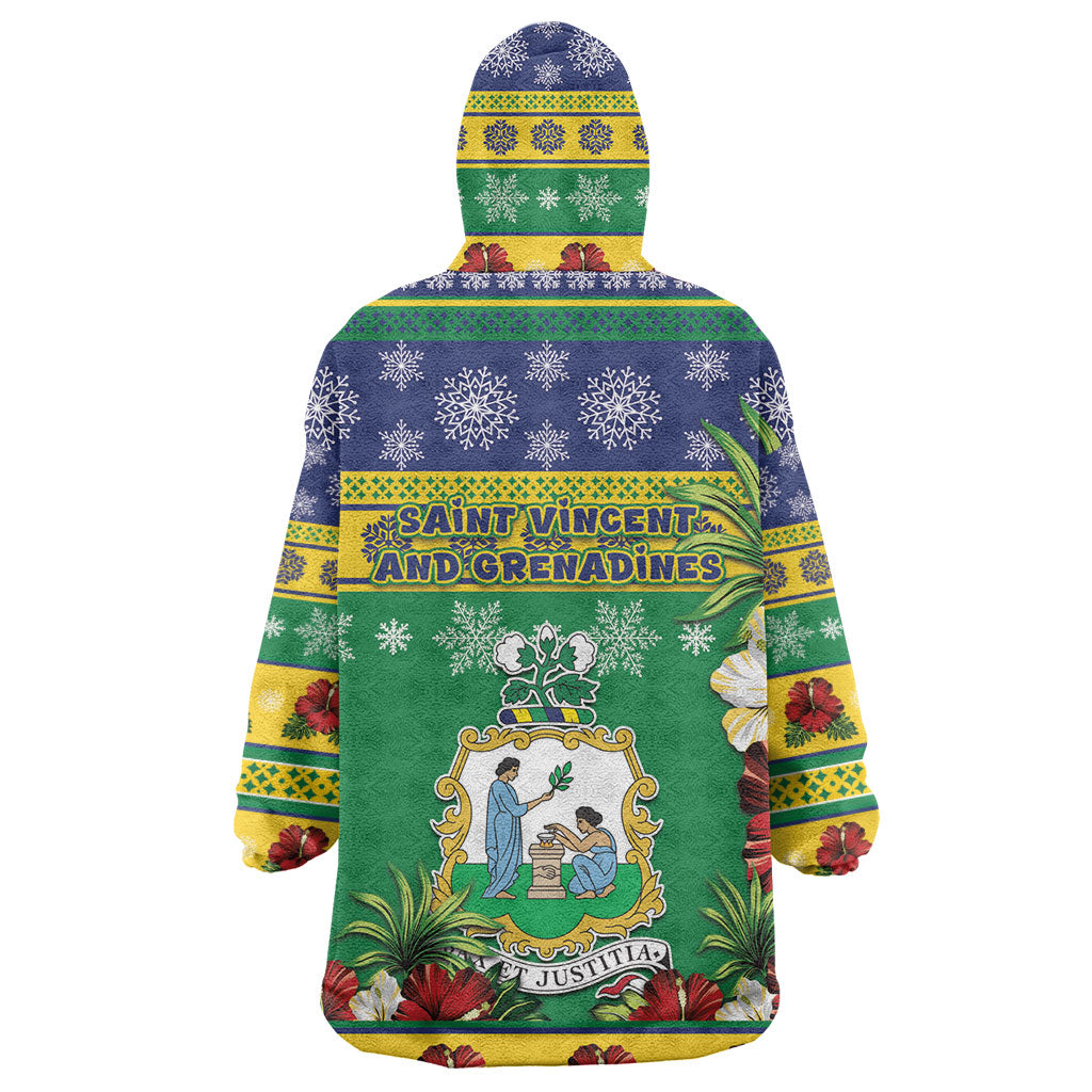 Afro-Vincentian Christmas Wearable Blanket Hoodie This Vincy Parrot Needs A Beach Retreat