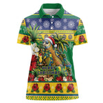 Afro-Vincentian Christmas Women Polo Shirt This Vincy Parrot Needs A Beach Retreat