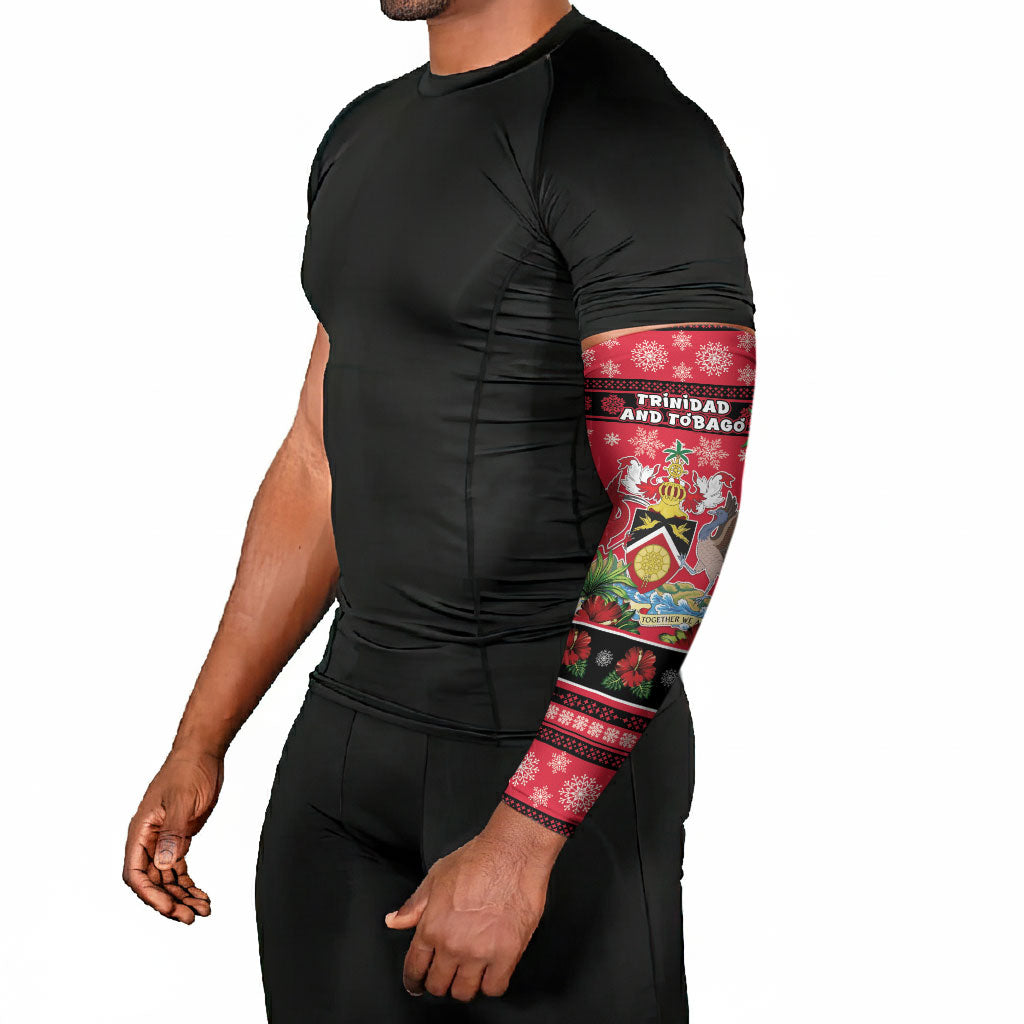 Afro-Trinidadian and Tobagonian Christmas Arm Sleeves This Scarlet Ibis Needs A Beach Retreat
