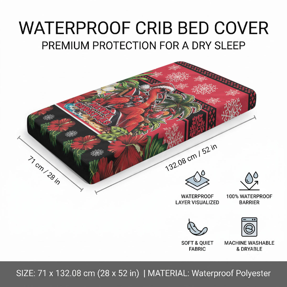 Afro-Trinidadian and Tobagonian Christmas Baby Bed Cover This Scarlet Ibis Needs A Beach Retreat
