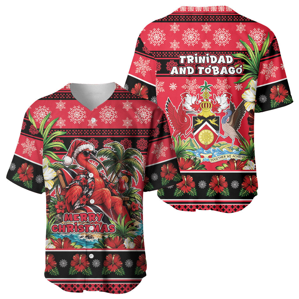 Afro-Trinidadian and Tobagonian Christmas Baseball Jersey This Scarlet Ibis Needs A Beach Retreat