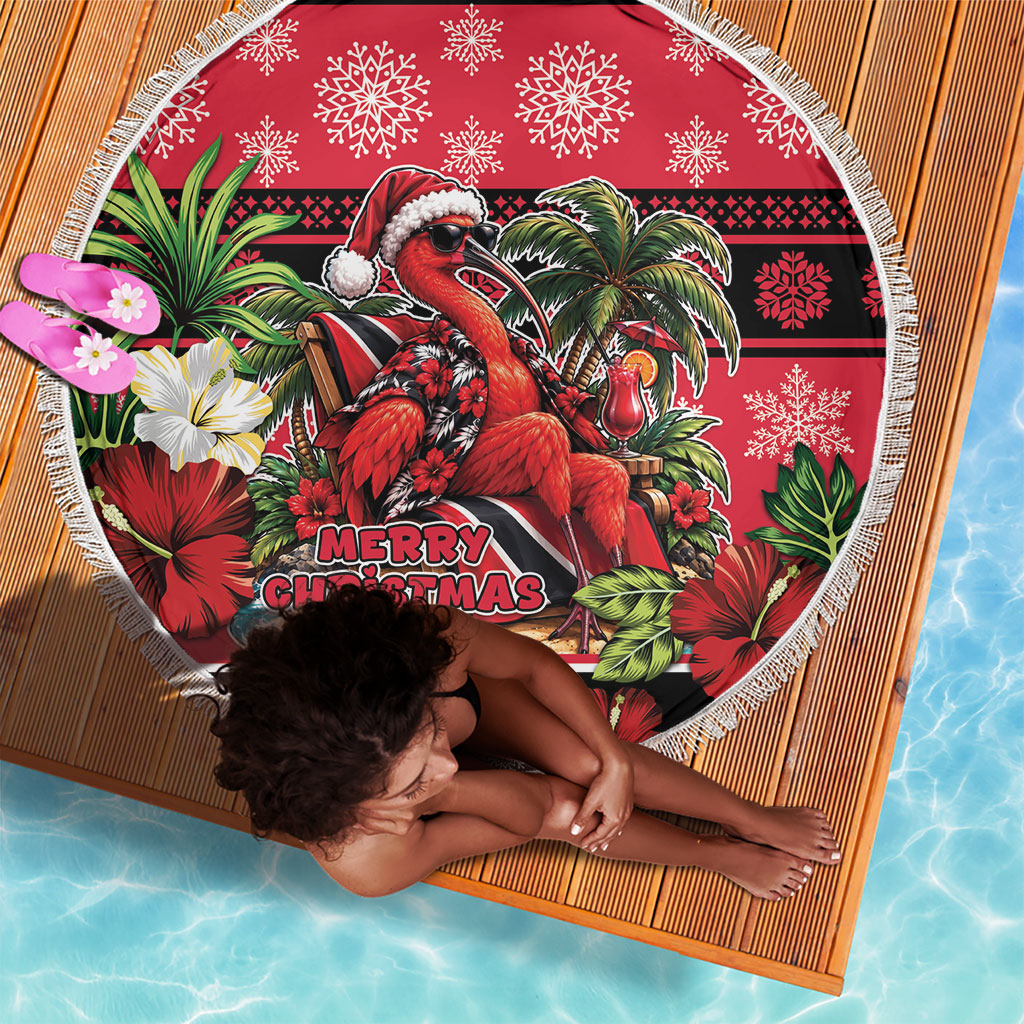 Afro-Trinidadian and Tobagonian Christmas Beach Blanket This Scarlet Ibis Needs A Beach Retreat