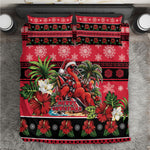 Afro-Trinidadian and Tobagonian Christmas Bedding Set This Scarlet Ibis Needs A Beach Retreat