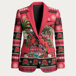 Afro-Trinidadian and Tobagonian Christmas Blazer This Scarlet Ibis Needs A Beach Retreat