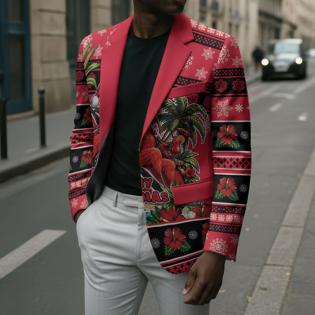 Afro-Trinidadian and Tobagonian Christmas Blazer This Scarlet Ibis Needs A Beach Retreat