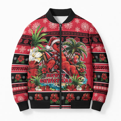Afro-Trinidadian and Tobagonian Christmas Bomber Puffer Jacket This Scarlet Ibis Needs A Beach Retreat