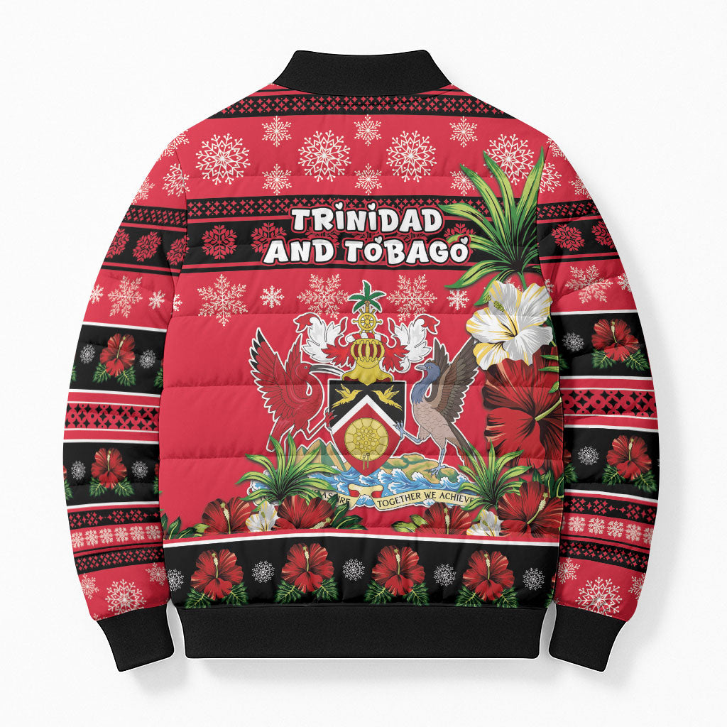 Afro-Trinidadian and Tobagonian Christmas Bomber Puffer Jacket This Scarlet Ibis Needs A Beach Retreat