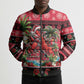 Afro-Trinidadian and Tobagonian Christmas Bomber Puffer Jacket This Scarlet Ibis Needs A Beach Retreat