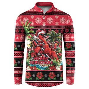 Afro-Trinidadian and Tobagonian Christmas Button Sweatshirt This Scarlet Ibis Needs A Beach Retreat