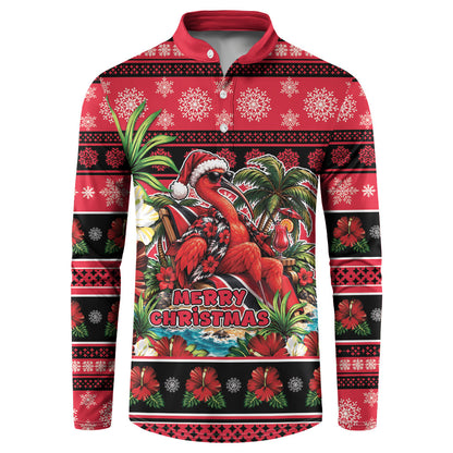 Afro-Trinidadian and Tobagonian Christmas Button Sweatshirt This Scarlet Ibis Needs A Beach Retreat