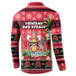 Afro-Trinidadian and Tobagonian Christmas Button Sweatshirt This Scarlet Ibis Needs A Beach Retreat