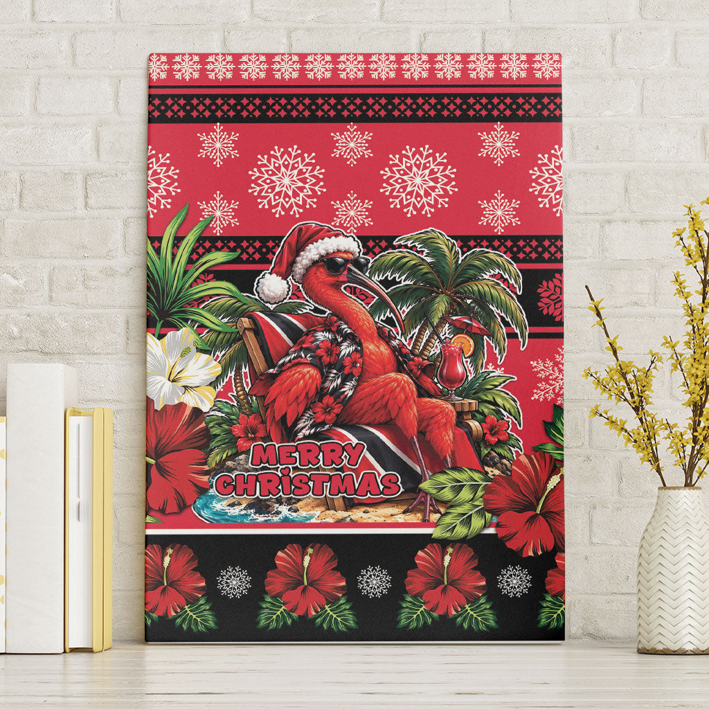 Afro-Trinidadian and Tobagonian Christmas Canvas Wall Art This Scarlet Ibis Needs A Beach Retreat