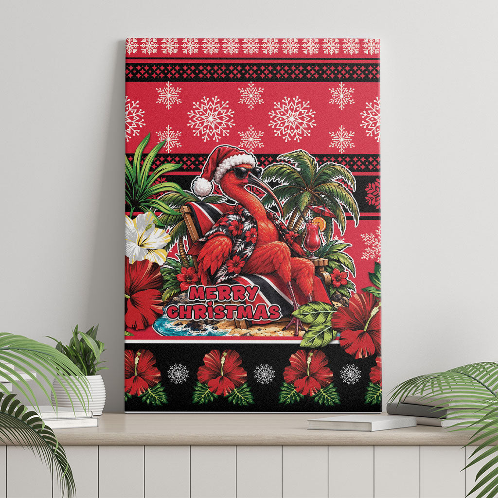 Afro-Trinidadian and Tobagonian Christmas Canvas Wall Art This Scarlet Ibis Needs A Beach Retreat