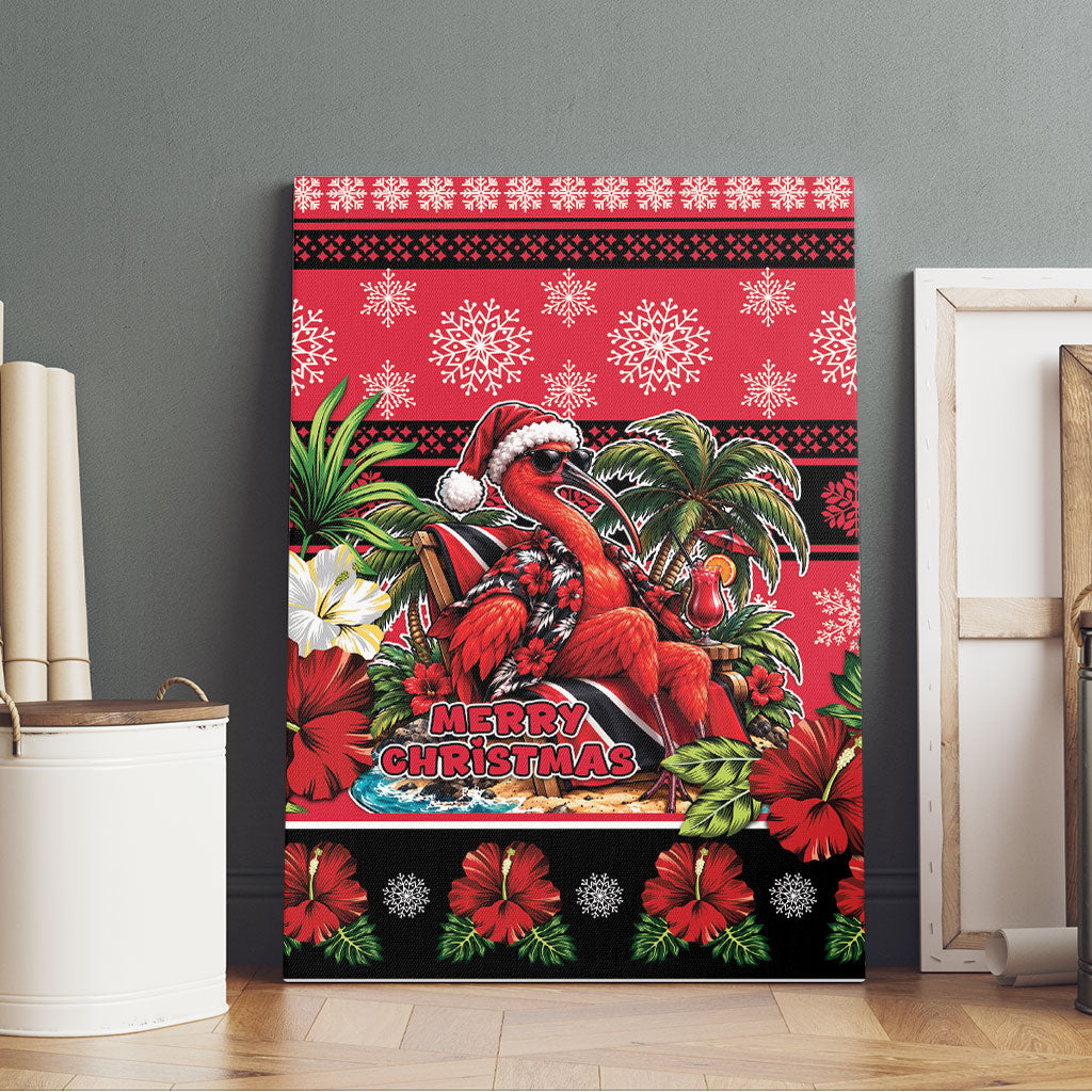 Afro-Trinidadian and Tobagonian Christmas Canvas Wall Art This Scarlet Ibis Needs A Beach Retreat
