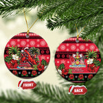 Afro-Trinidadian and Tobagonian Christmas Ceramic Ornament This Scarlet Ibis Needs A Beach Retreat