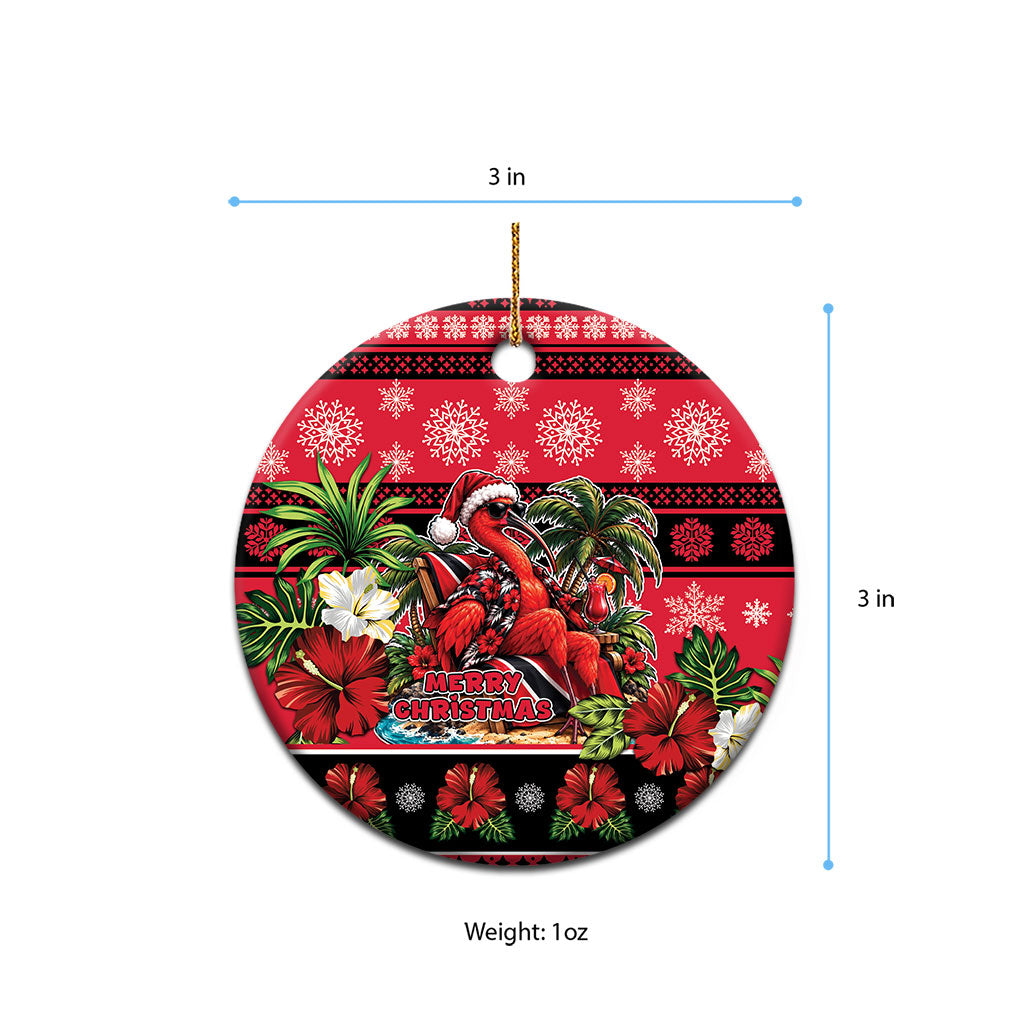 Afro-Trinidadian and Tobagonian Christmas Ceramic Ornament This Scarlet Ibis Needs A Beach Retreat
