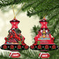 Afro-Trinidadian and Tobagonian Christmas Ceramic Ornament This Scarlet Ibis Needs A Beach Retreat