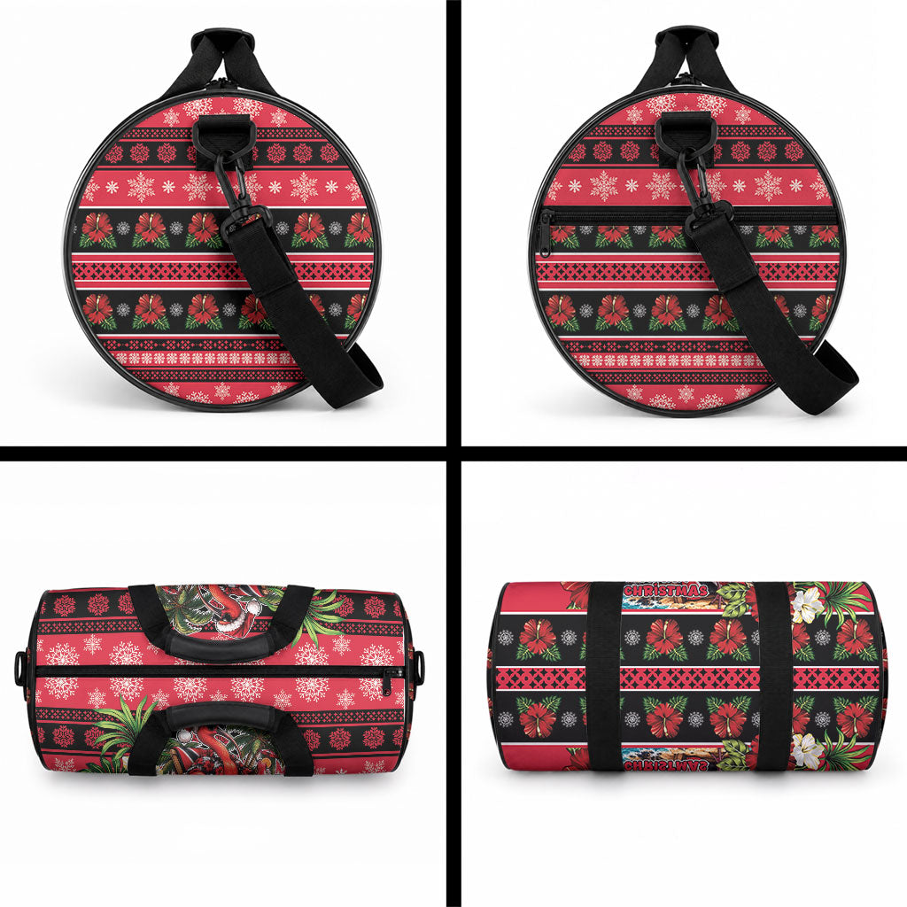 Afro-Trinidadian and Tobagonian Christmas Duffle Bag This Scarlet Ibis Needs A Beach Retreat