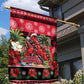 Afro-Trinidadian and Tobagonian Christmas Garden Flag This Scarlet Ibis Needs A Beach Retreat