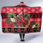 Afro-Trinidadian and Tobagonian Christmas Hooded Blanket This Scarlet Ibis Needs A Beach Retreat