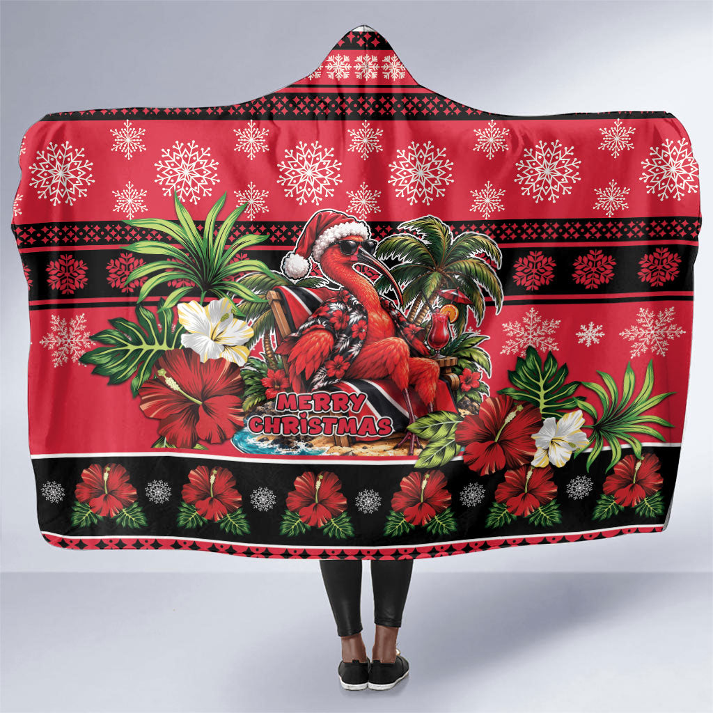 Afro-Trinidadian and Tobagonian Christmas Hooded Blanket This Scarlet Ibis Needs A Beach Retreat